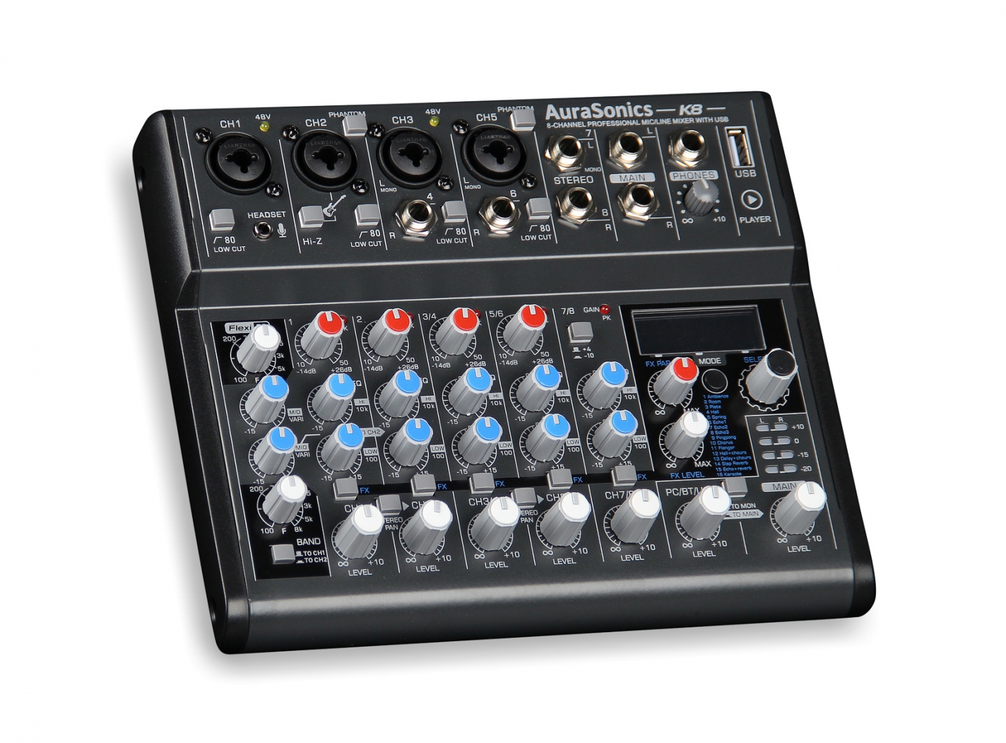 AuraSonics K8 компактный микшерный пульт в Чишмах