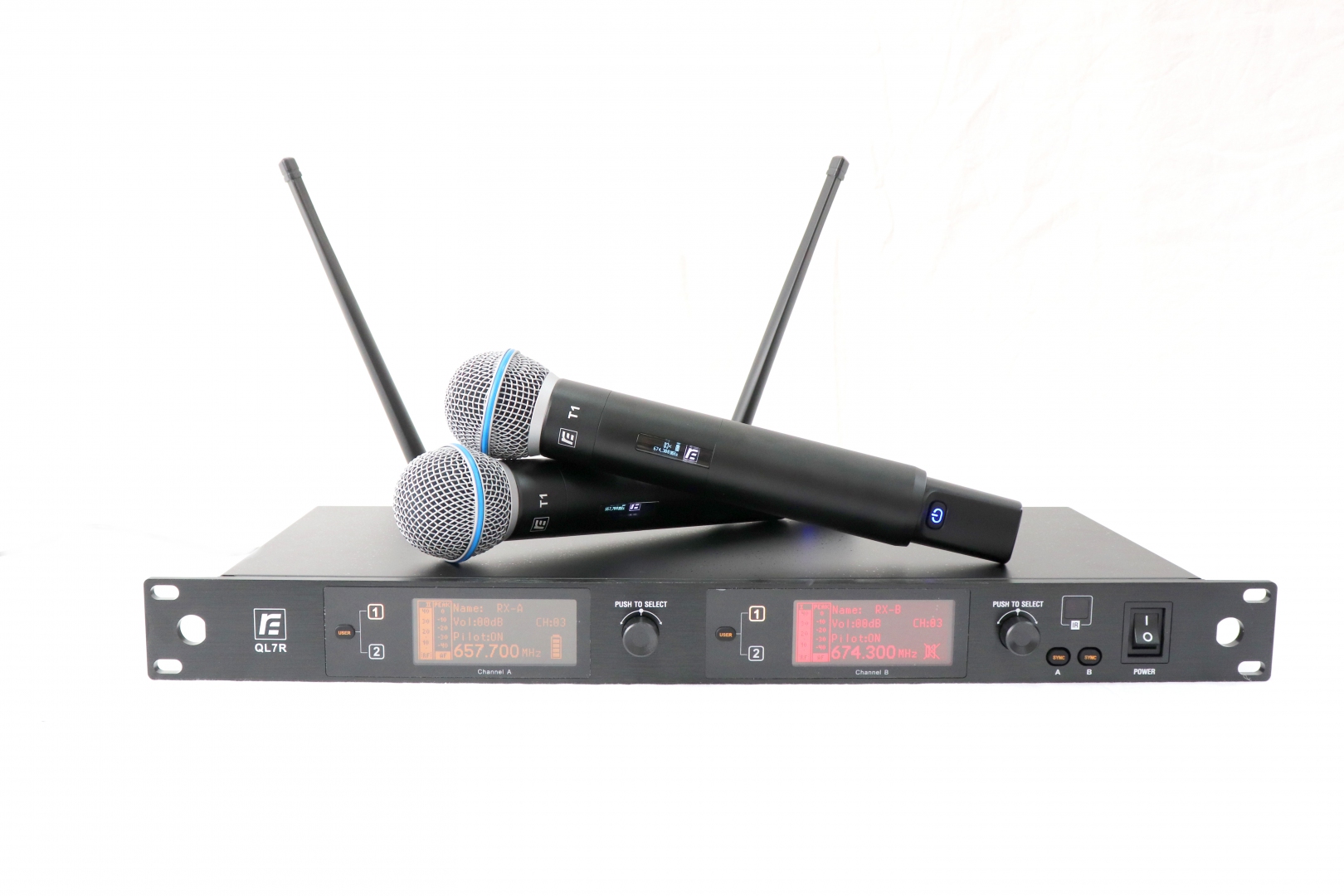 RFIntell QL7R/T1-A 651,800-683,400 МГц 2-канальная радиосистема с 2-мя ручными микрофонами в Чишмах