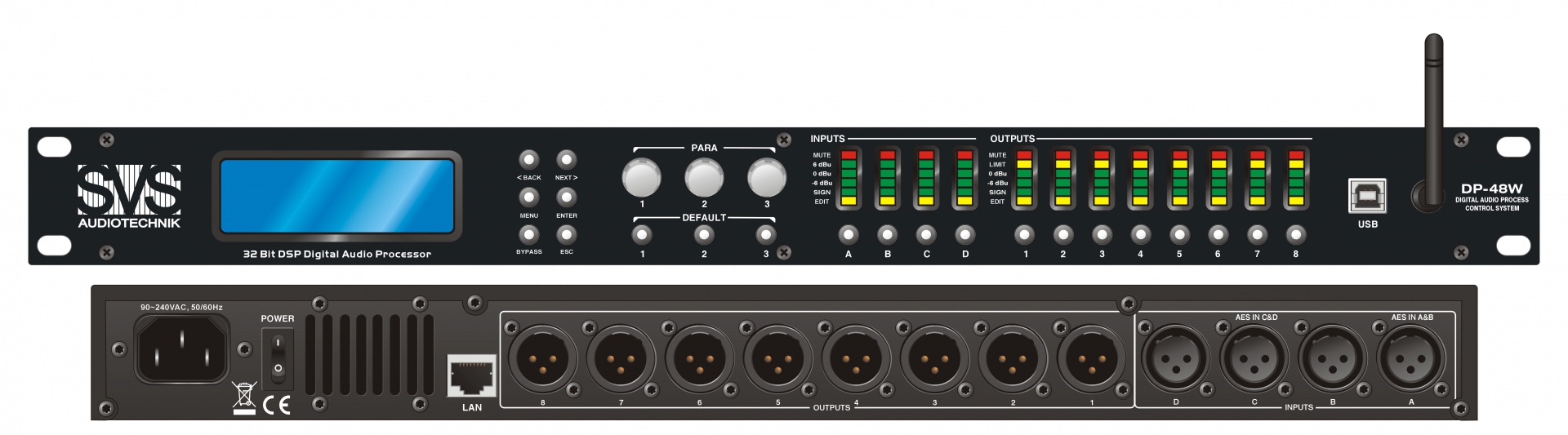 SVS Audiotechnik DP-48W Цифровой процессор: 4 входа 8 выходов в Чишмах