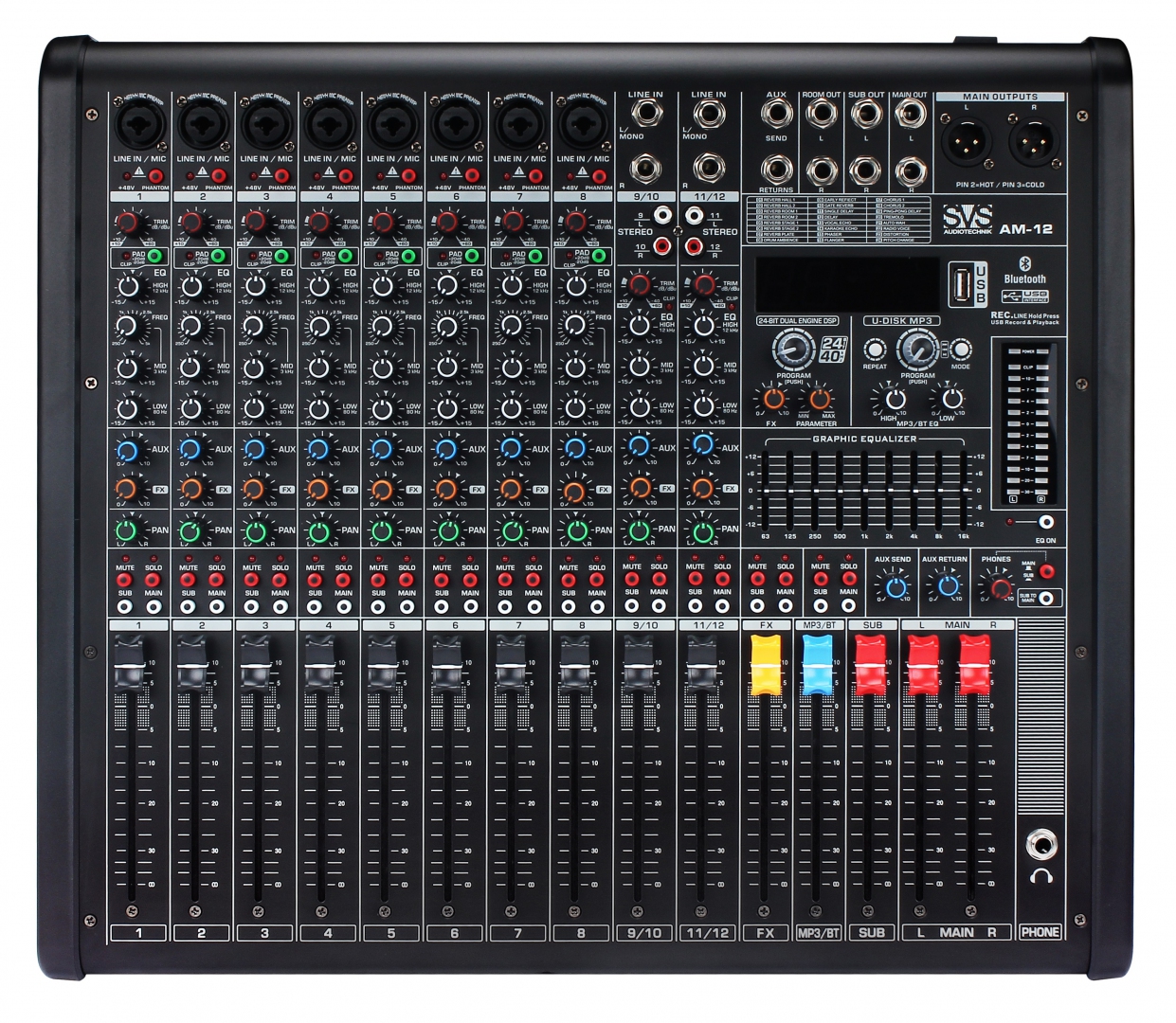 SVS Audiotechnik mixers AM-12 Микшерный пульт аналоговый, 12-канальный в Чишмах