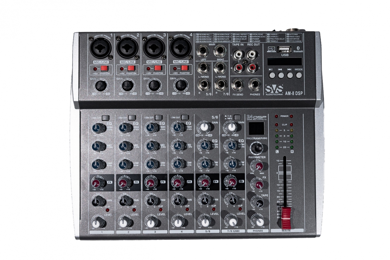 SVS Audiotechnik mixers AM-8 DSP Микшерный пульт аналоговый, 8-канальный в Чишмах